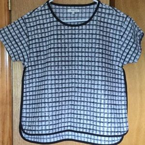 NWOT Madewell Checkered Wool Sweater Tee